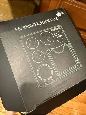 Espresso Black Knock Box black
